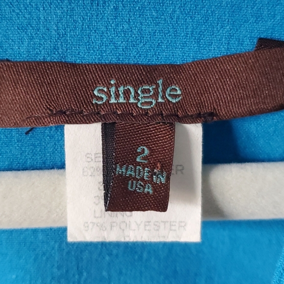 Turquoise Blue Jackie O Style Dress - Picture 3 of 10